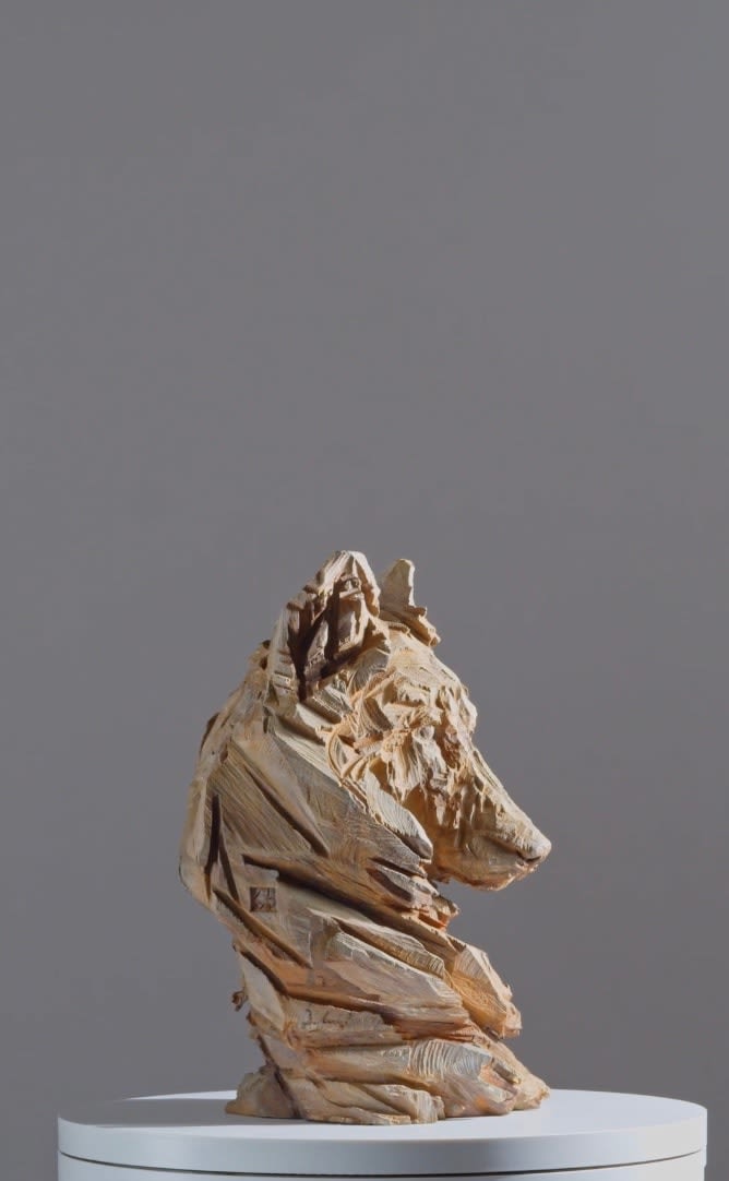 Jürgen Lingl, Stormy Wolf, buste de loup