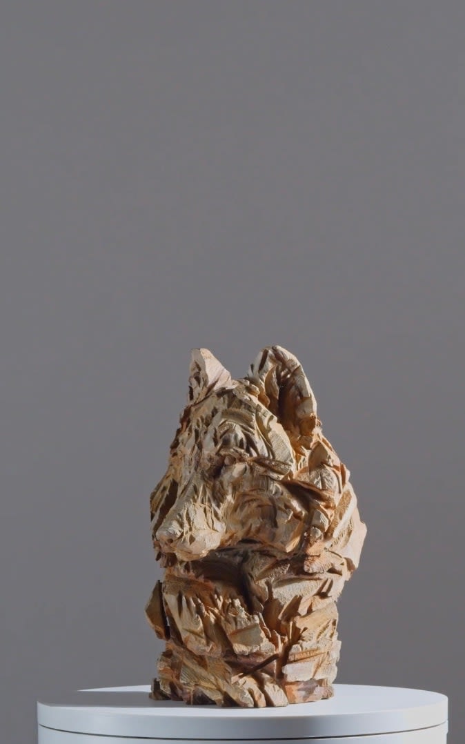 Jürgen Lingl, Stormy Wolf, buste de loup