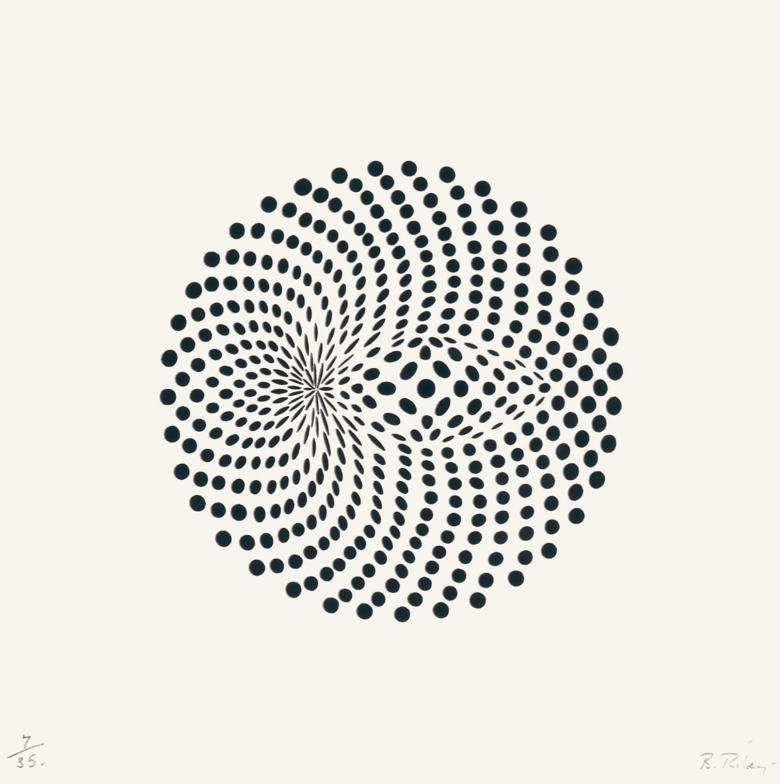 Bridget Riley, Untitled (Circular movement) , 1962