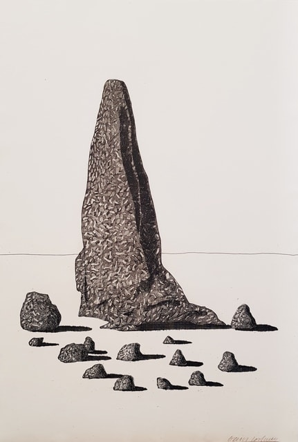 David Hockney, The Sexton Disguised as a Ghost Stood Still as Stone, 1969