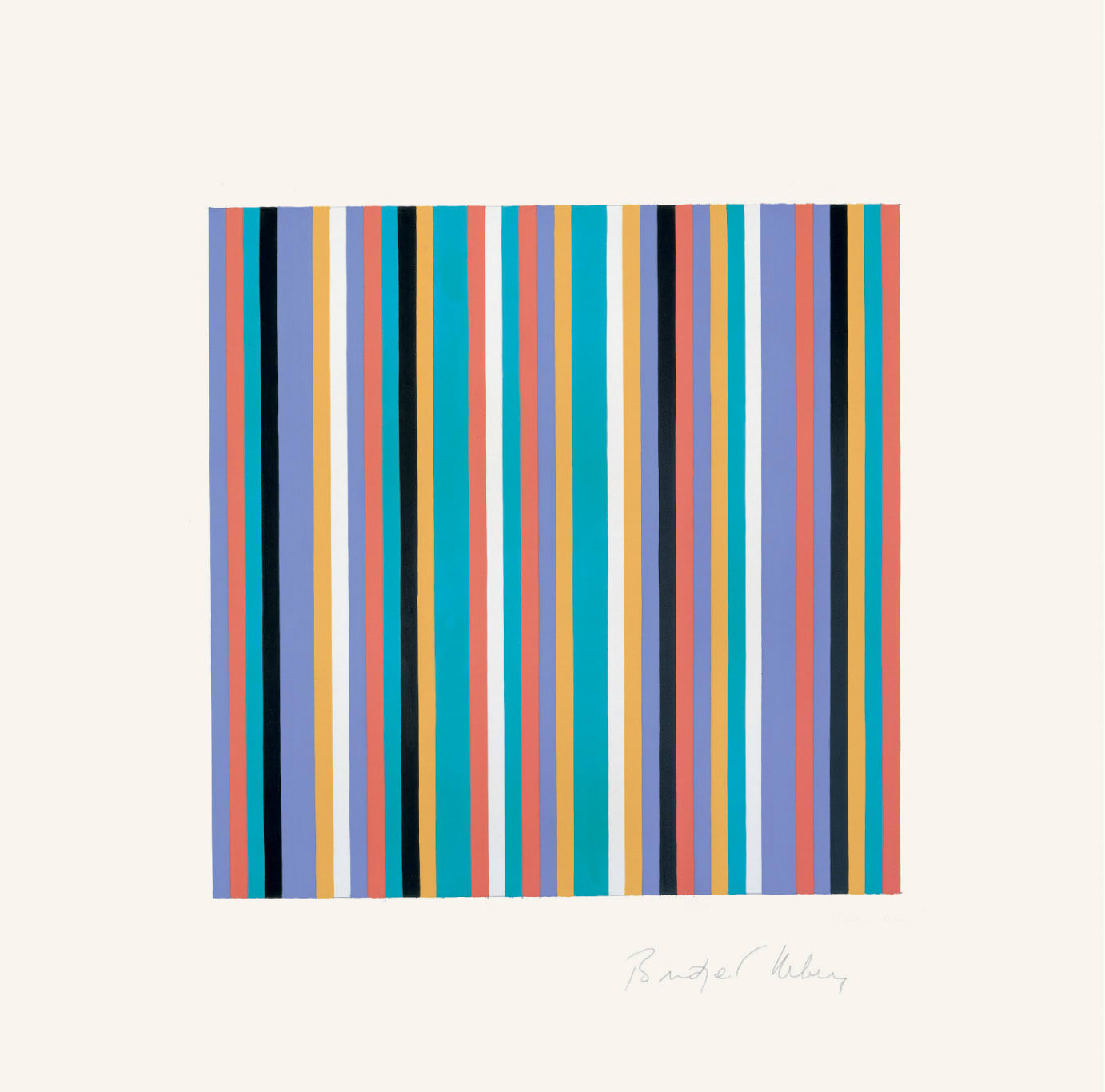 Bridget Riley, Serpentine Print , 1999