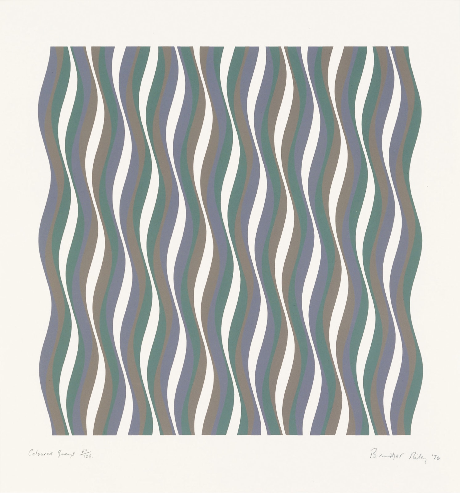 Bridget Riley, Coloured Greys 1 , 1972