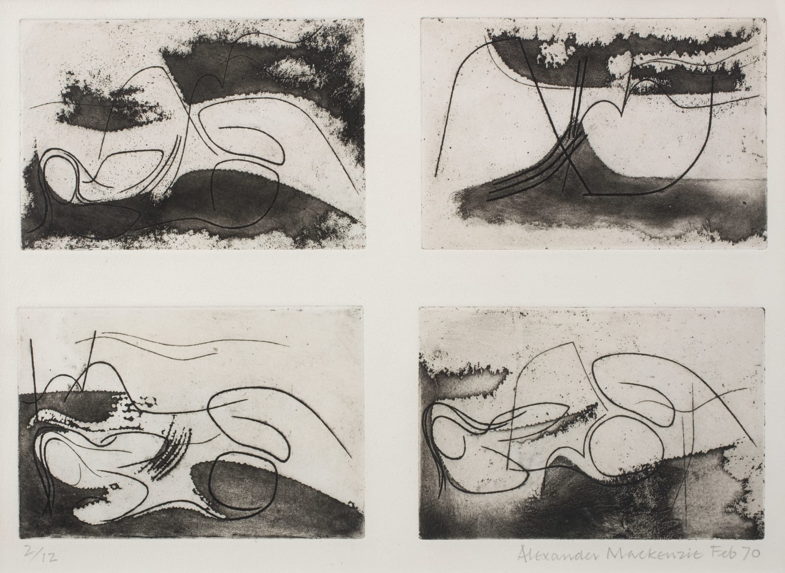 Alexander Mackenzie, Untitled (4 Fields), 1970