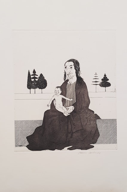 David Hockney, The Enchantress with the Baby Rapunzel, 1969