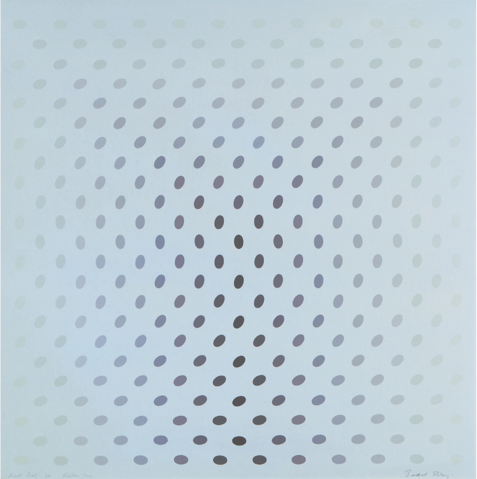 Bridget Riley, Untitled (Nineteen Greys C) , 1968