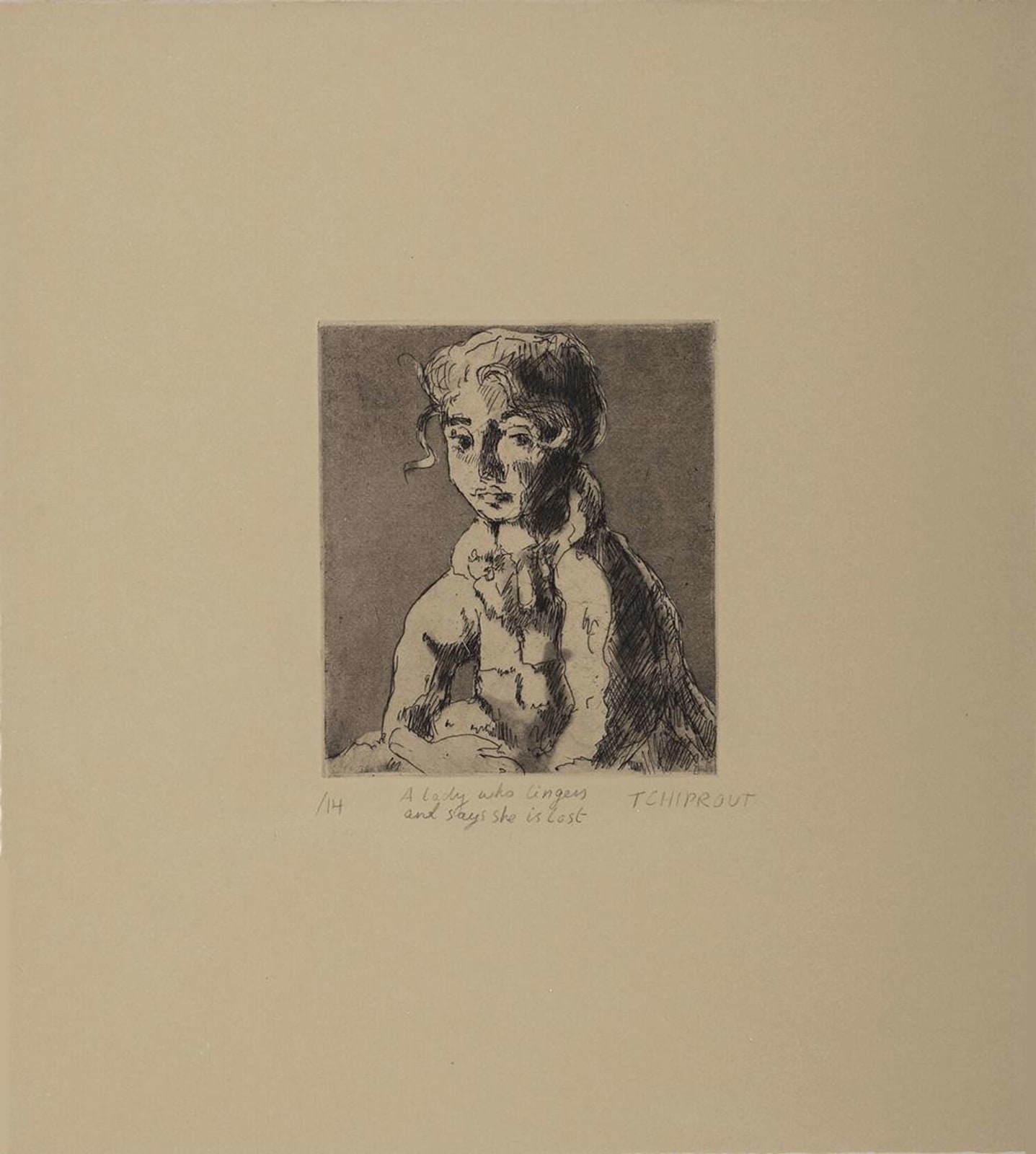 Liorah Tchiprout, A lady who lingers and says she is lost, 2023