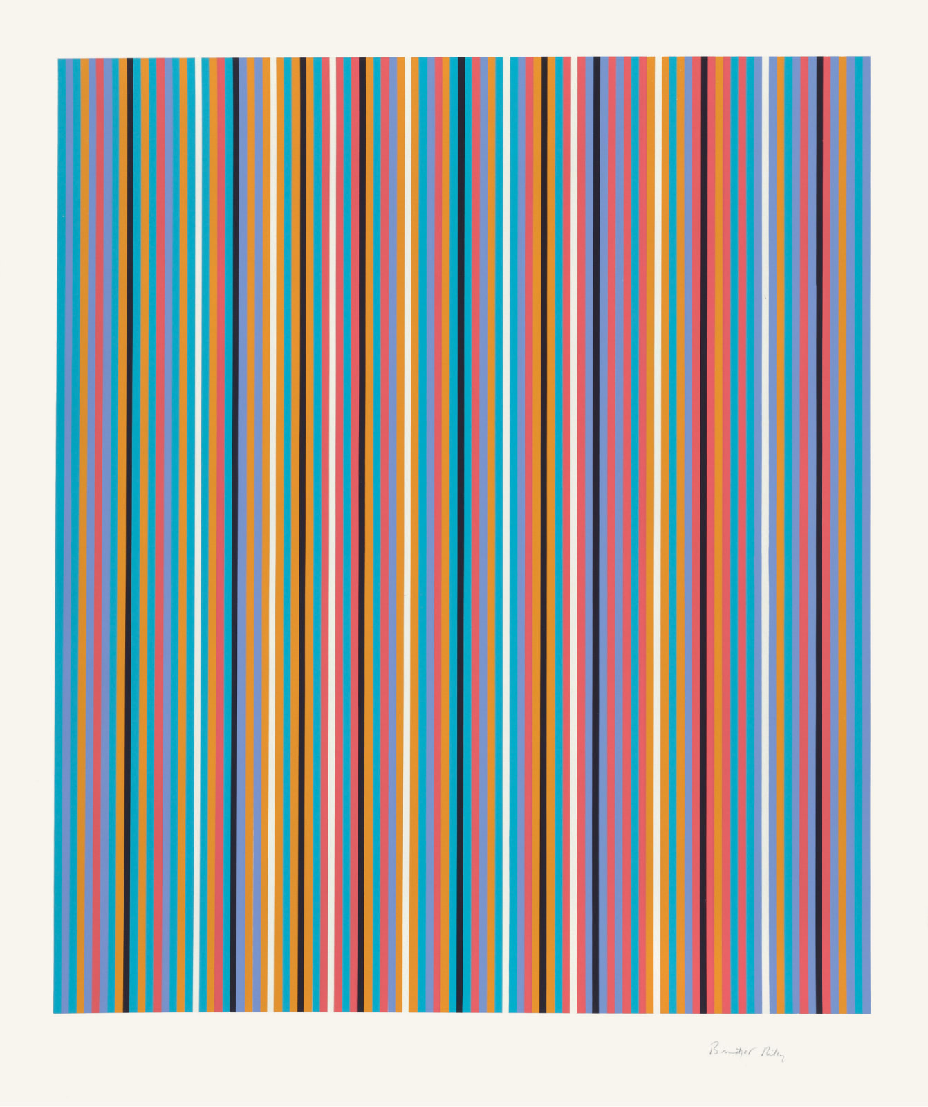 Bridget Riley, Ra Inverted, 2009-1981