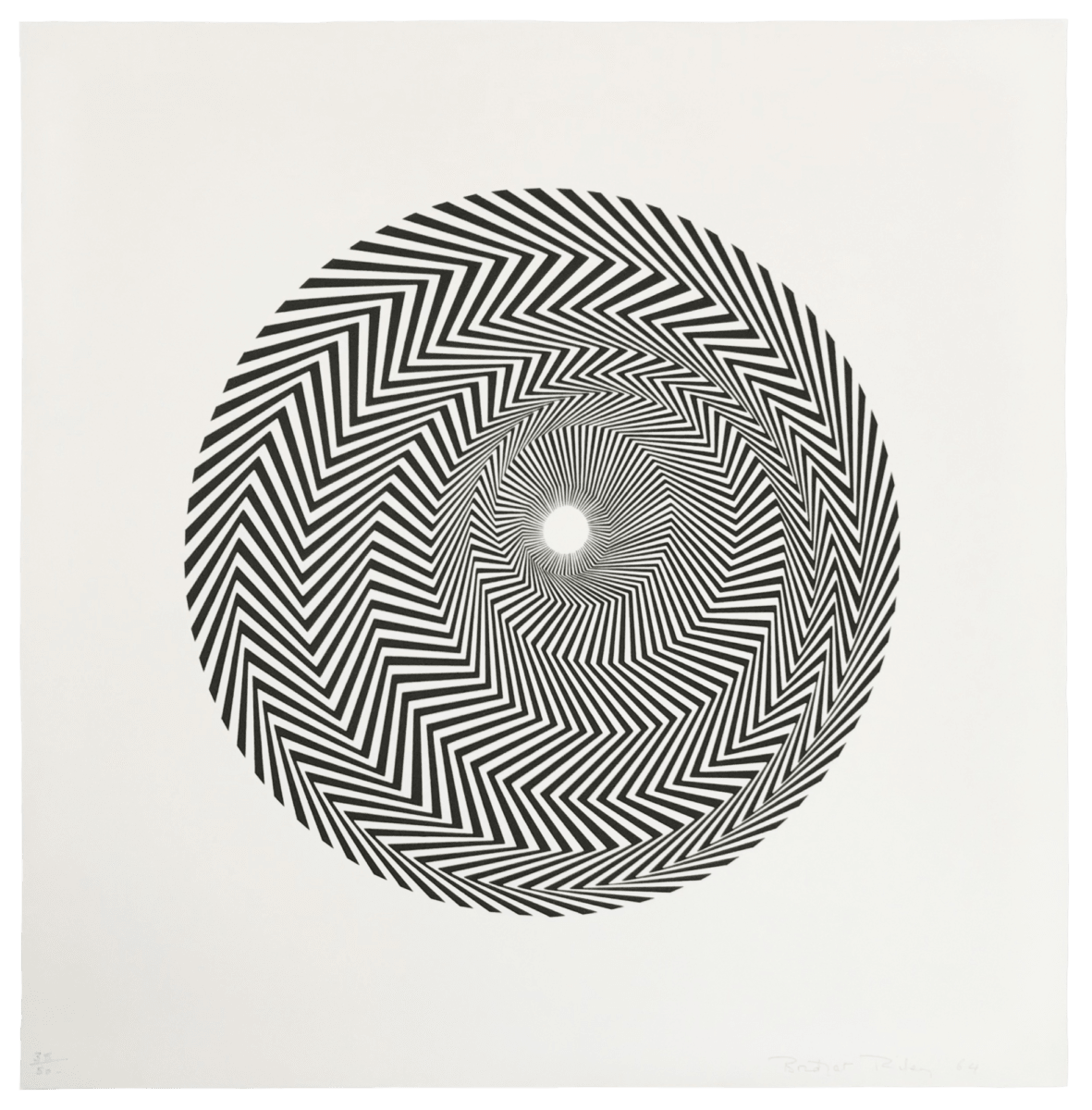 Bridget Riley, Untitled (Based on Blaze), 1964