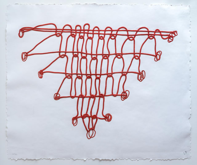 Louise Bourgeois, One plate, from: Crochet Series, 1998