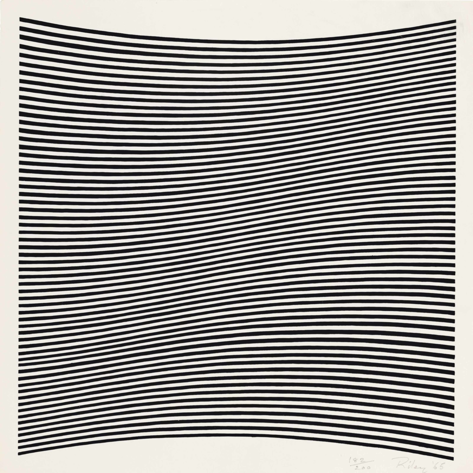 Bridget Riley, Untitled (La Lune en Rodage), 1965
