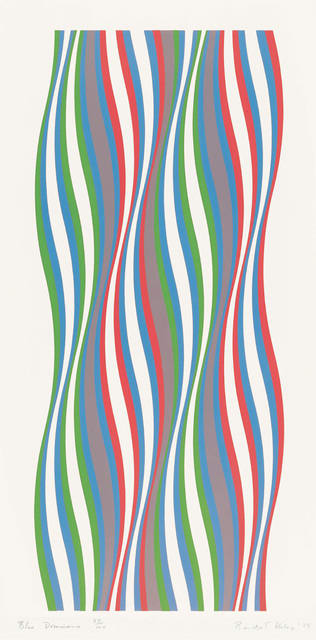Bridget Riley, Blue Dominance, 1977