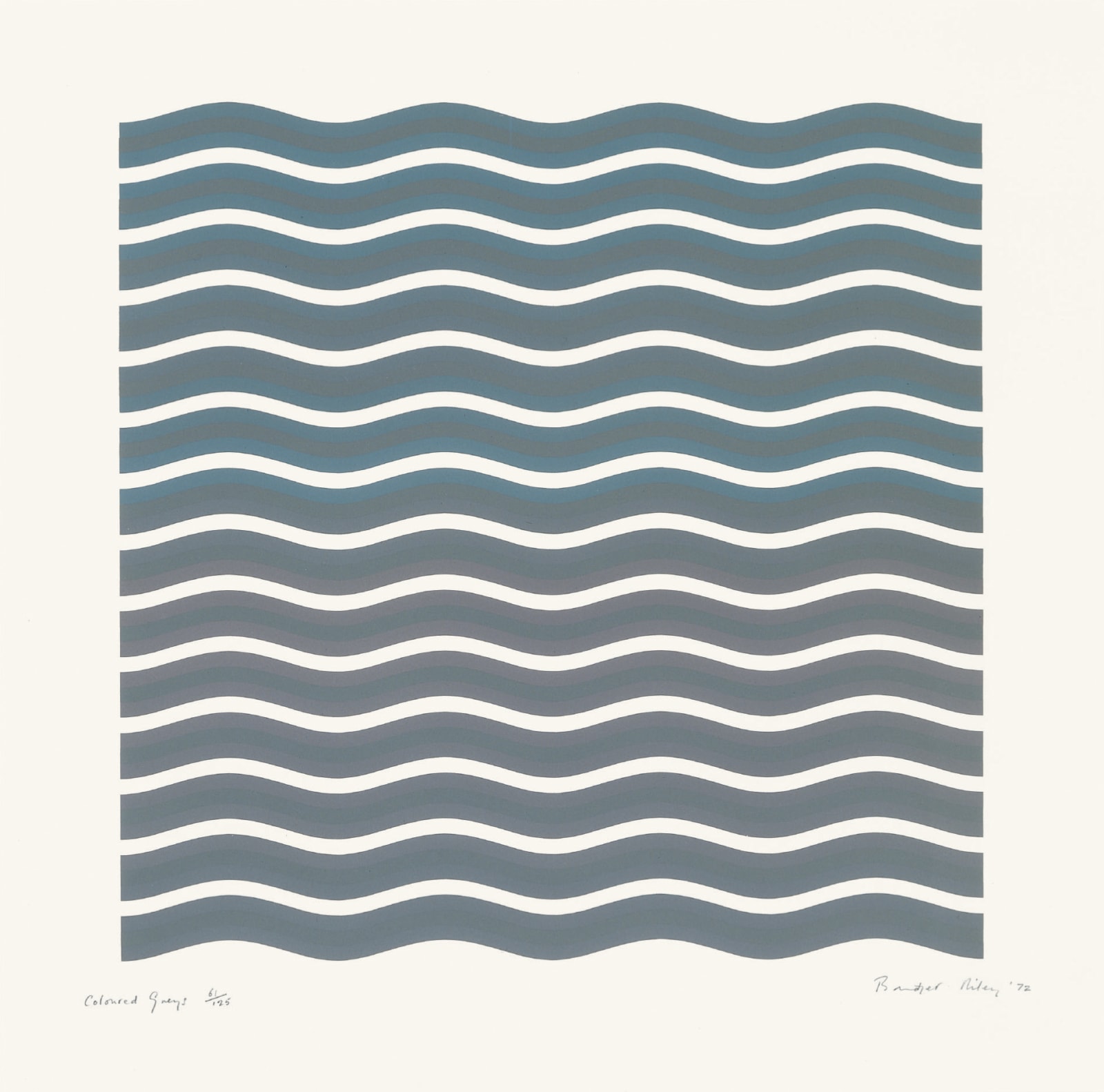 Bridget Riley, Coloured Greys 2 , 1972