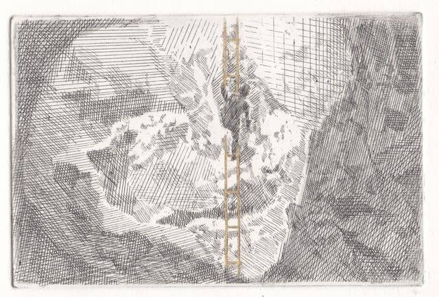 Alexander Massouras, There, I unravelled a gilded rope ladder (Mine 11), 2021-2016