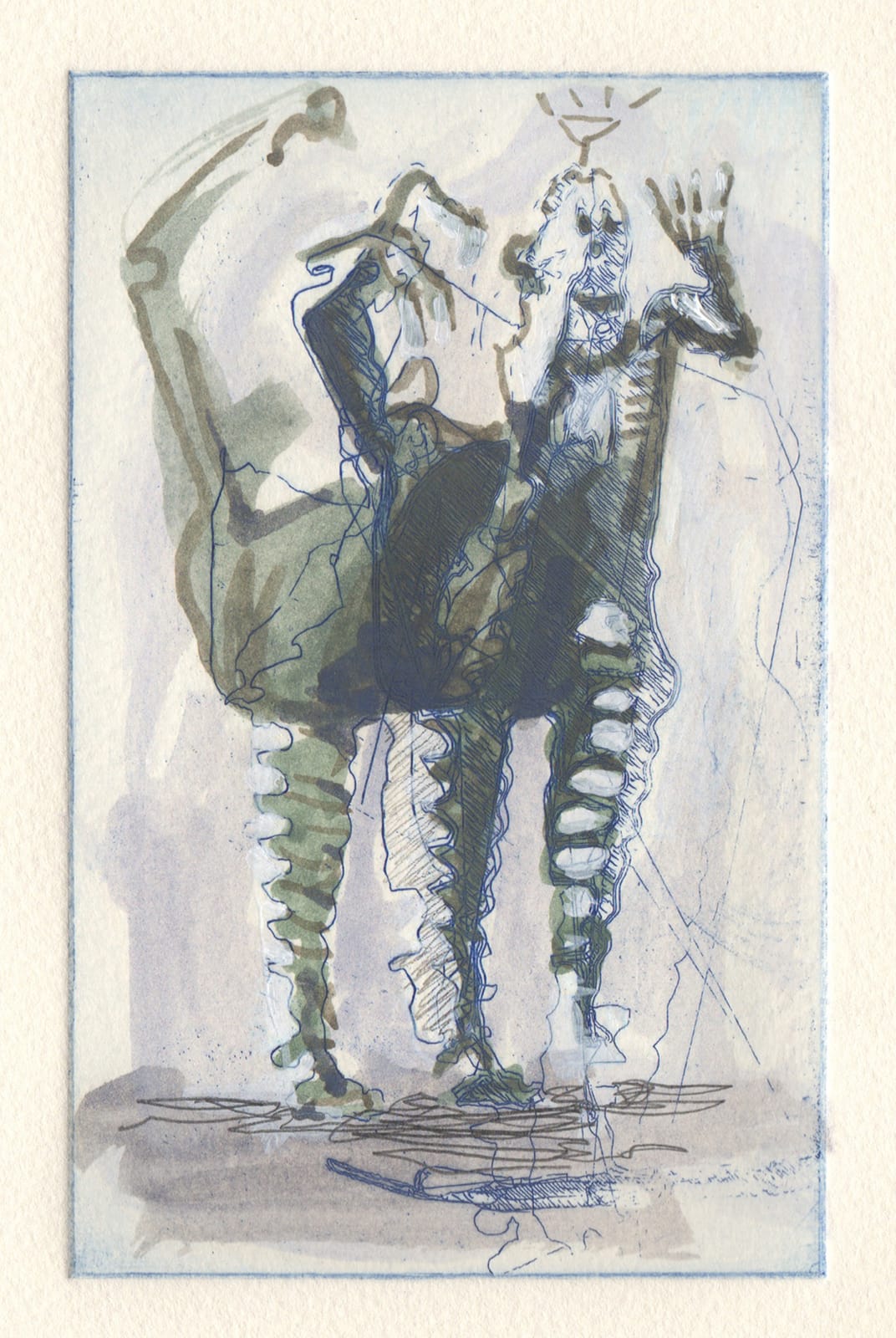 James Rogers, I’m never sure if it’s the head, or the legs below me that take me to the places I end up (It’s the wrong trousers, what have you done with the controls?), 2021