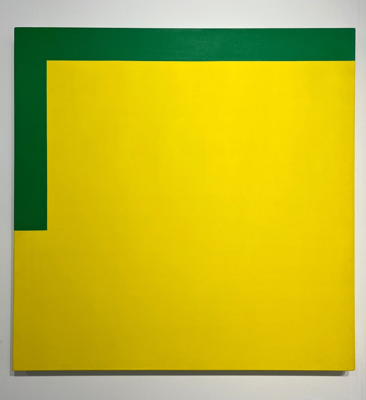 Carmen Herrera, More Yellow, Less Green, 1989