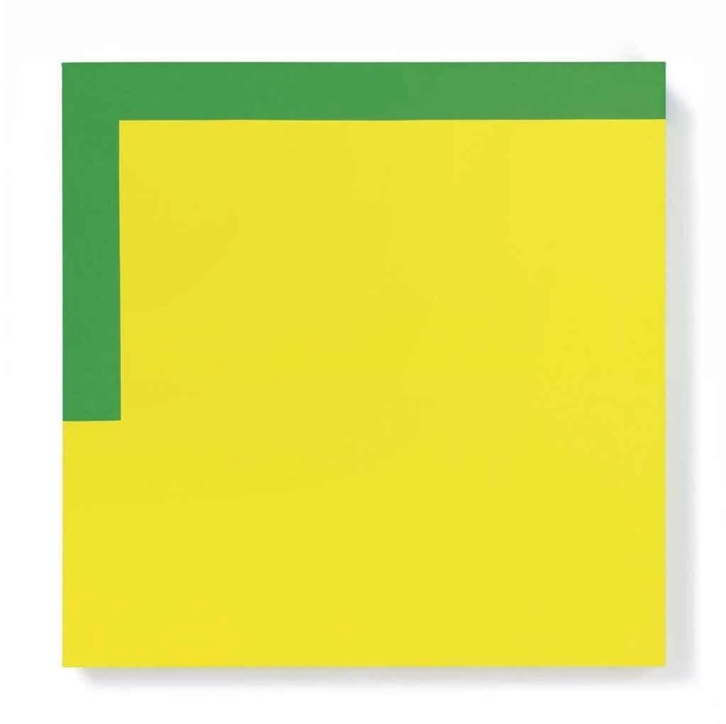 Carmen Herrera, More Yellow, Less Green, 1989