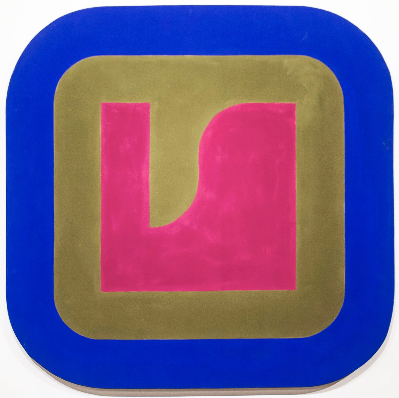 César Paternosto, Magenta, Olive and Blue, 1966