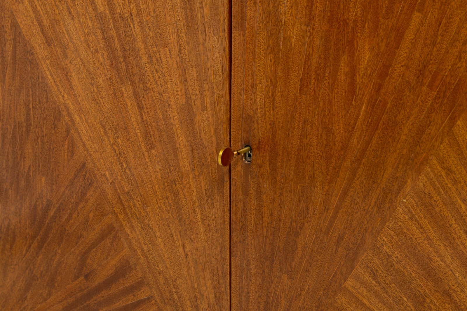 Jean-Michel Frank Inspired Exquisitely Crafted Parquetry Cabinet, 20th century