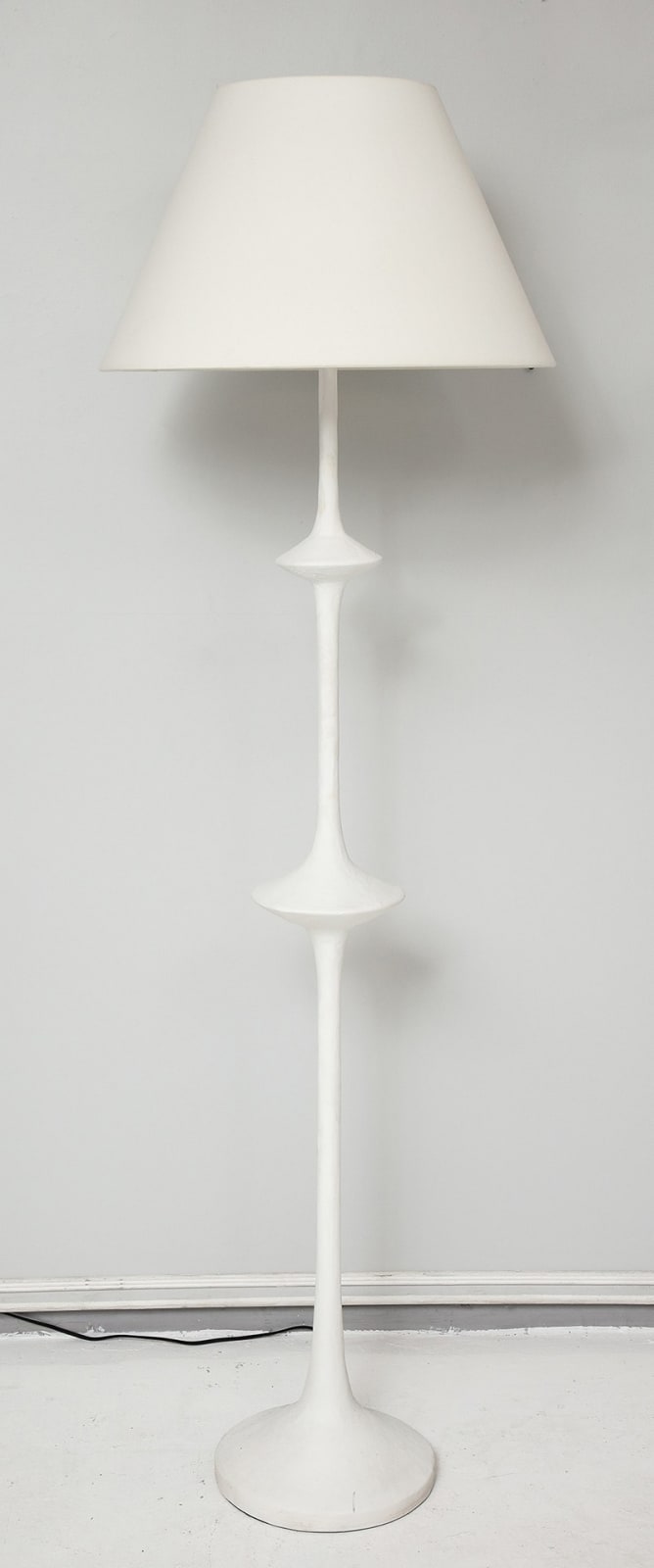 Custom Plaster Floor Lamp in the Giacometti Manner