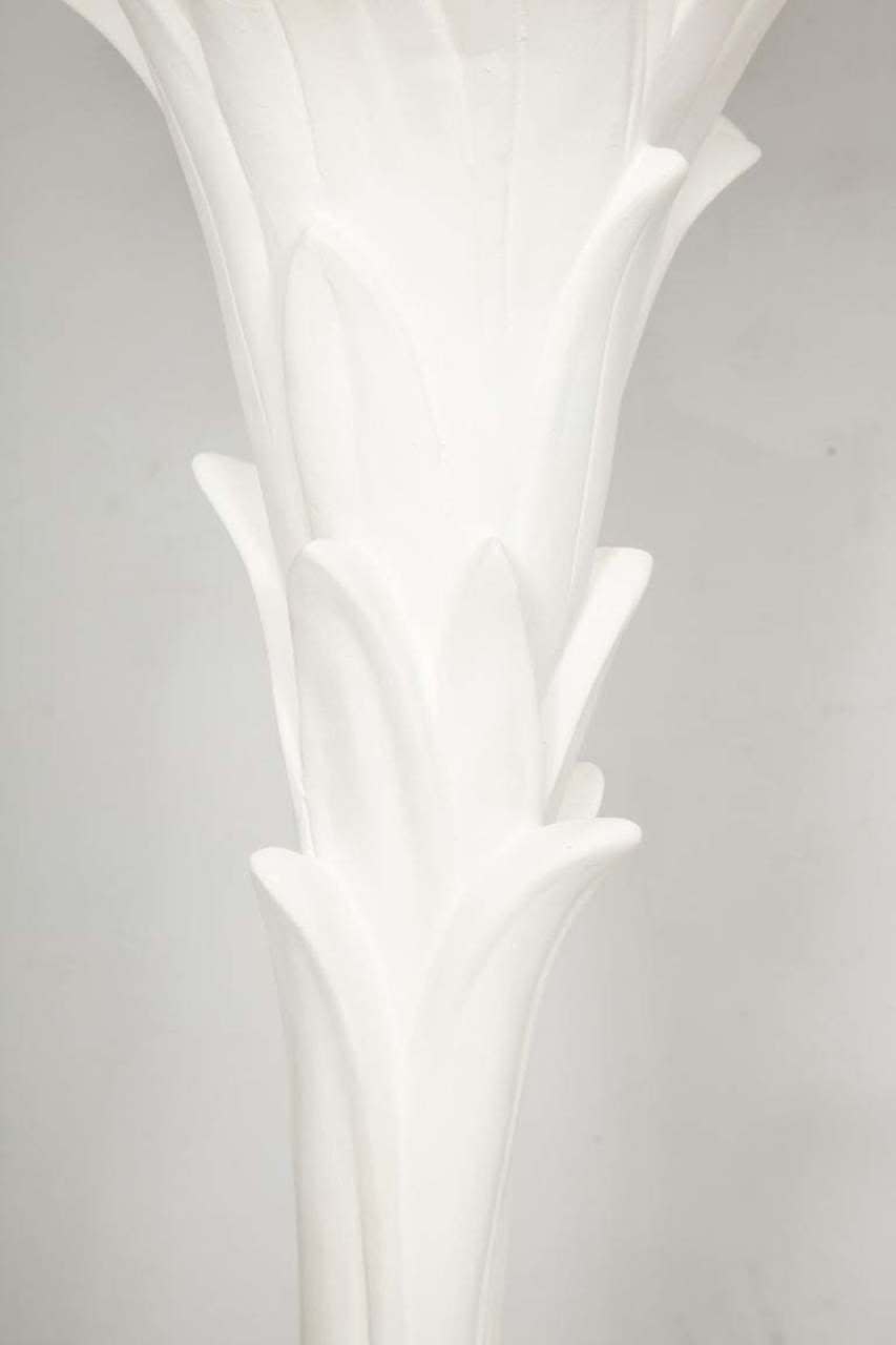 Custom Pair of Plaster Torchères in the Serge Roche Manner