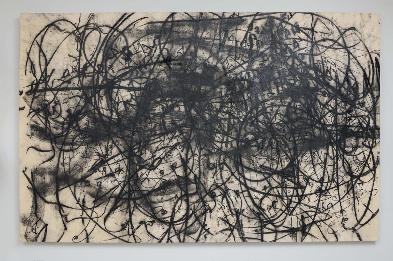 Monica Perez, Monica Perez "Yes" Original Charcoal on Canvas 2023, 2023