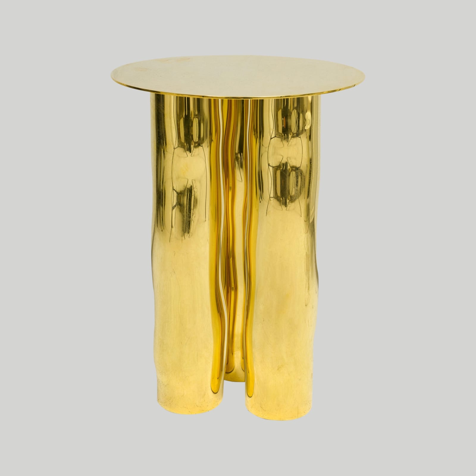 Atelier Victor Tison, French Bespoke Sculptural Brass Mino Table, 21st century