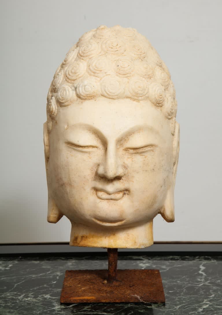 Stone Buddha Bust
