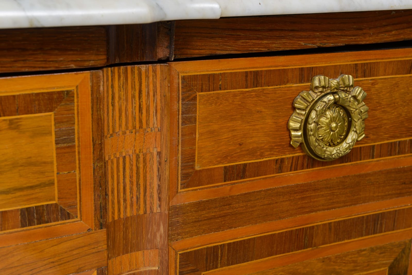 Antique French Parquetry Commode, 19th century