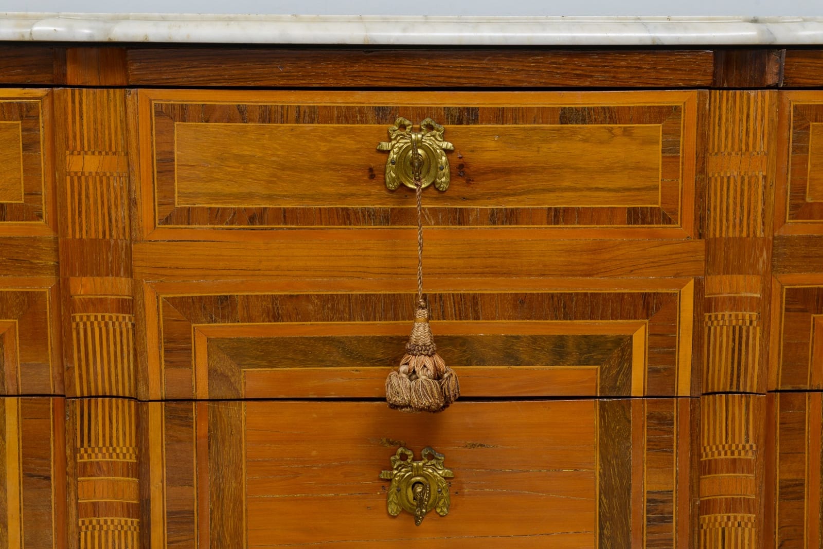 Antique French Parquetry Commode, 19th century
