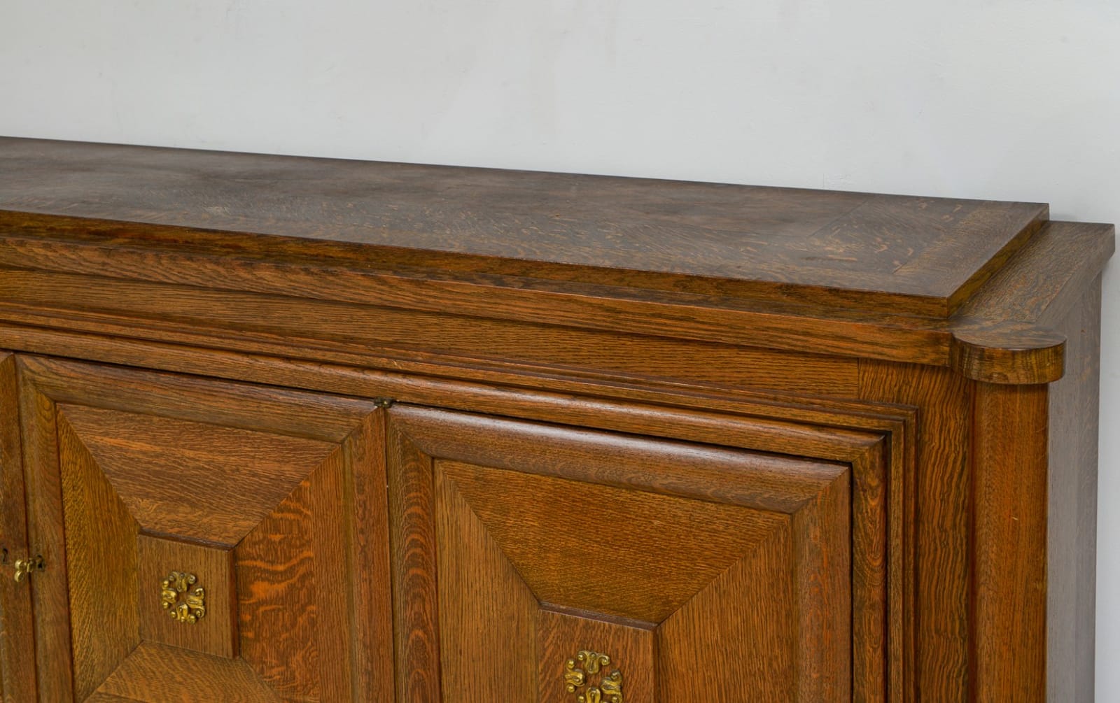 French Oak Sideboard with Bronze Mounts, c 1945