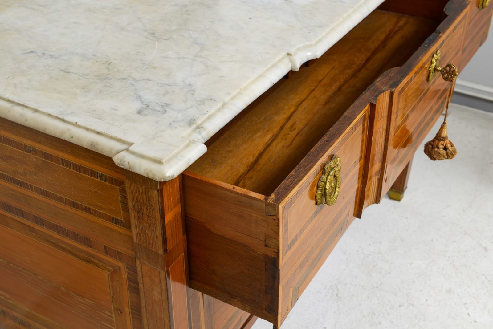 Antique French Parquetry Commode, 19th century