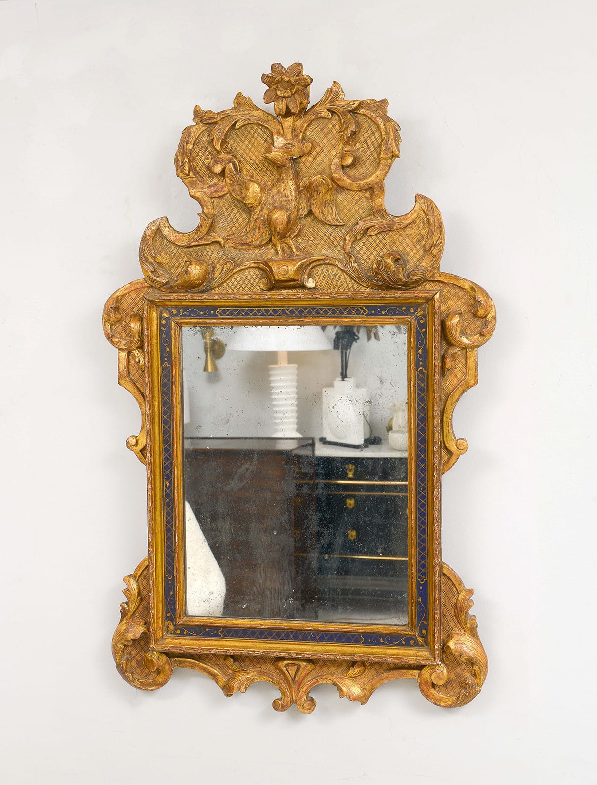 Antique French Regence-Style Gilt Mirror, 19th century