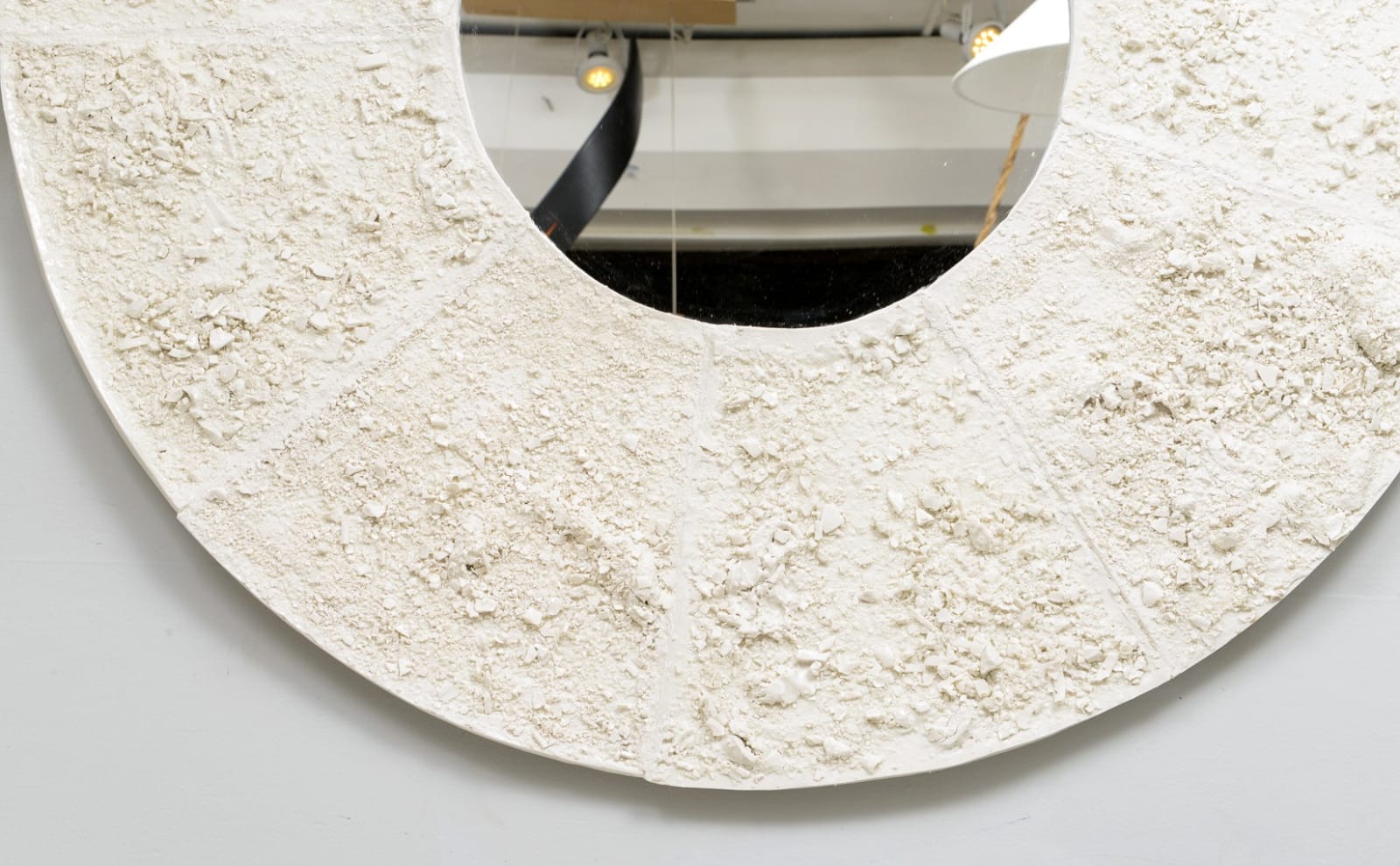 Dora Stanczel, French Bespoke Ceramic Circular Mona Mirror, 21st century