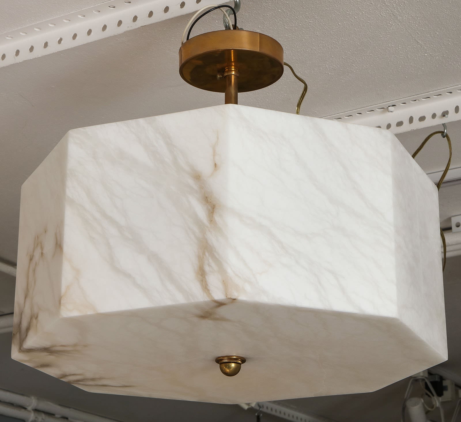 Eight-Sided Custom Alabaster Fixture