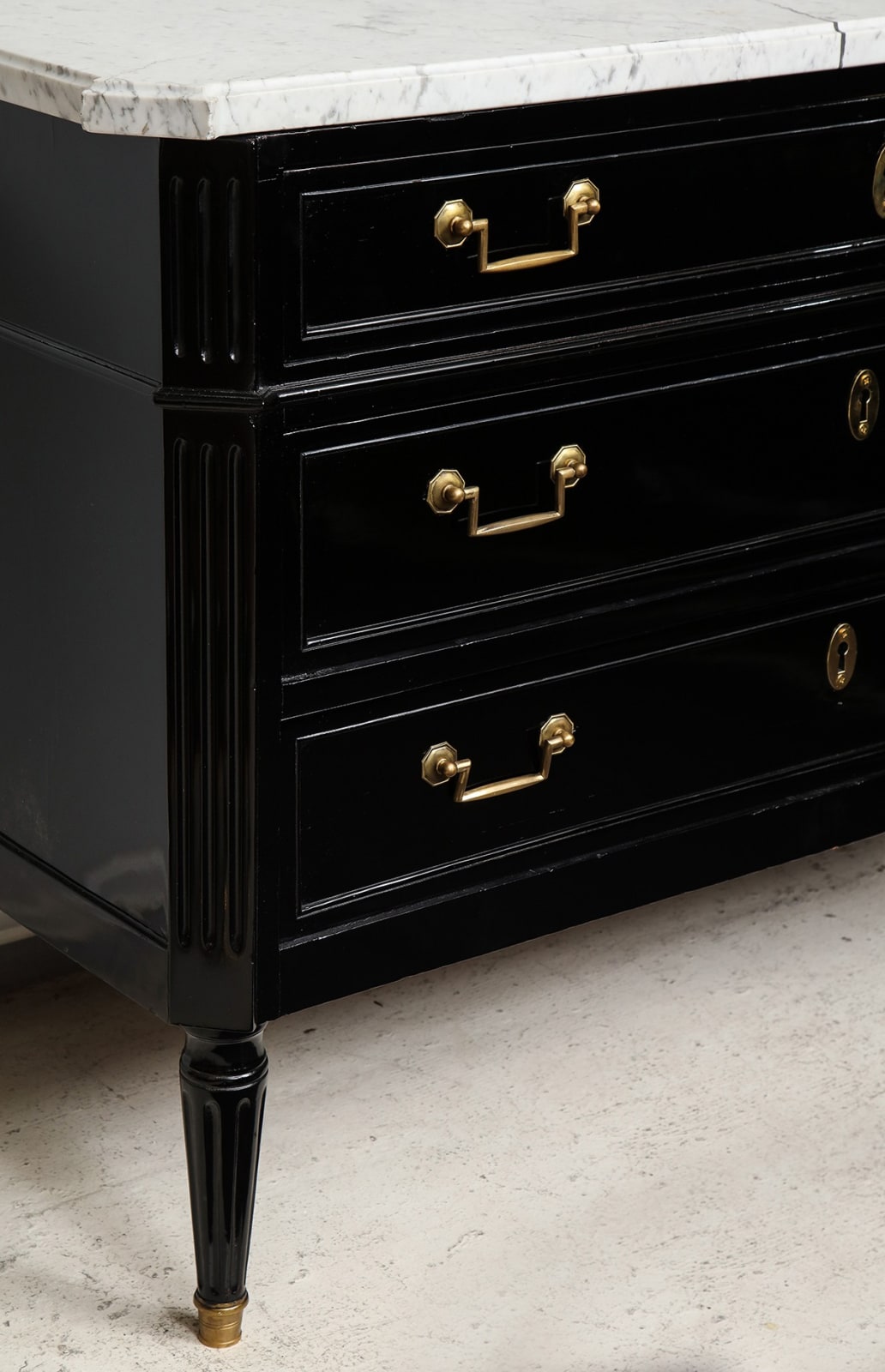 Directoire-tyle Commode with Marble Top, c 1950's