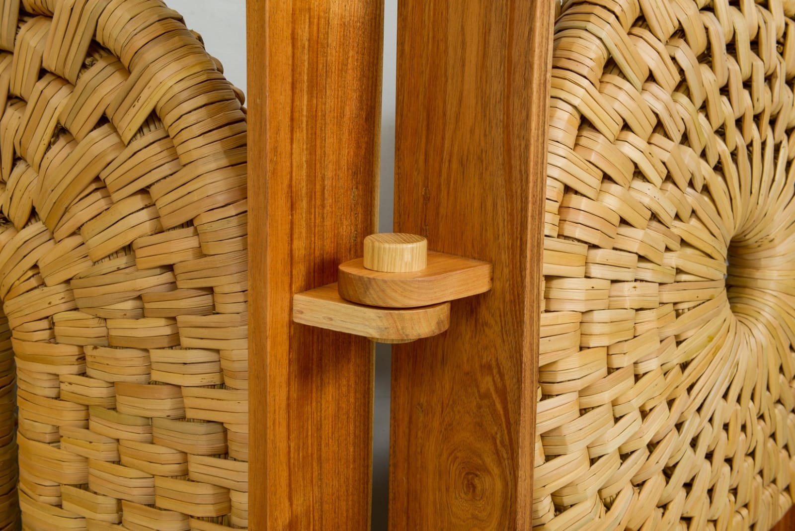 Ruben Silva, Hand-woven Oak Three-Panel Screen, 21st century