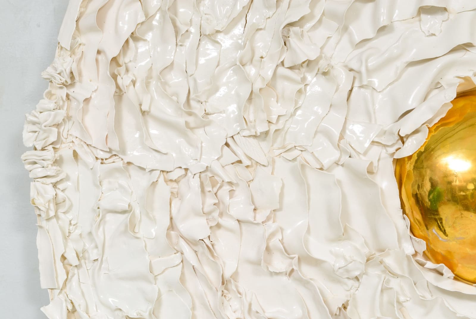 Dora Stanczel, French Bespoke Ceramic Anemone Mirror, 21st century