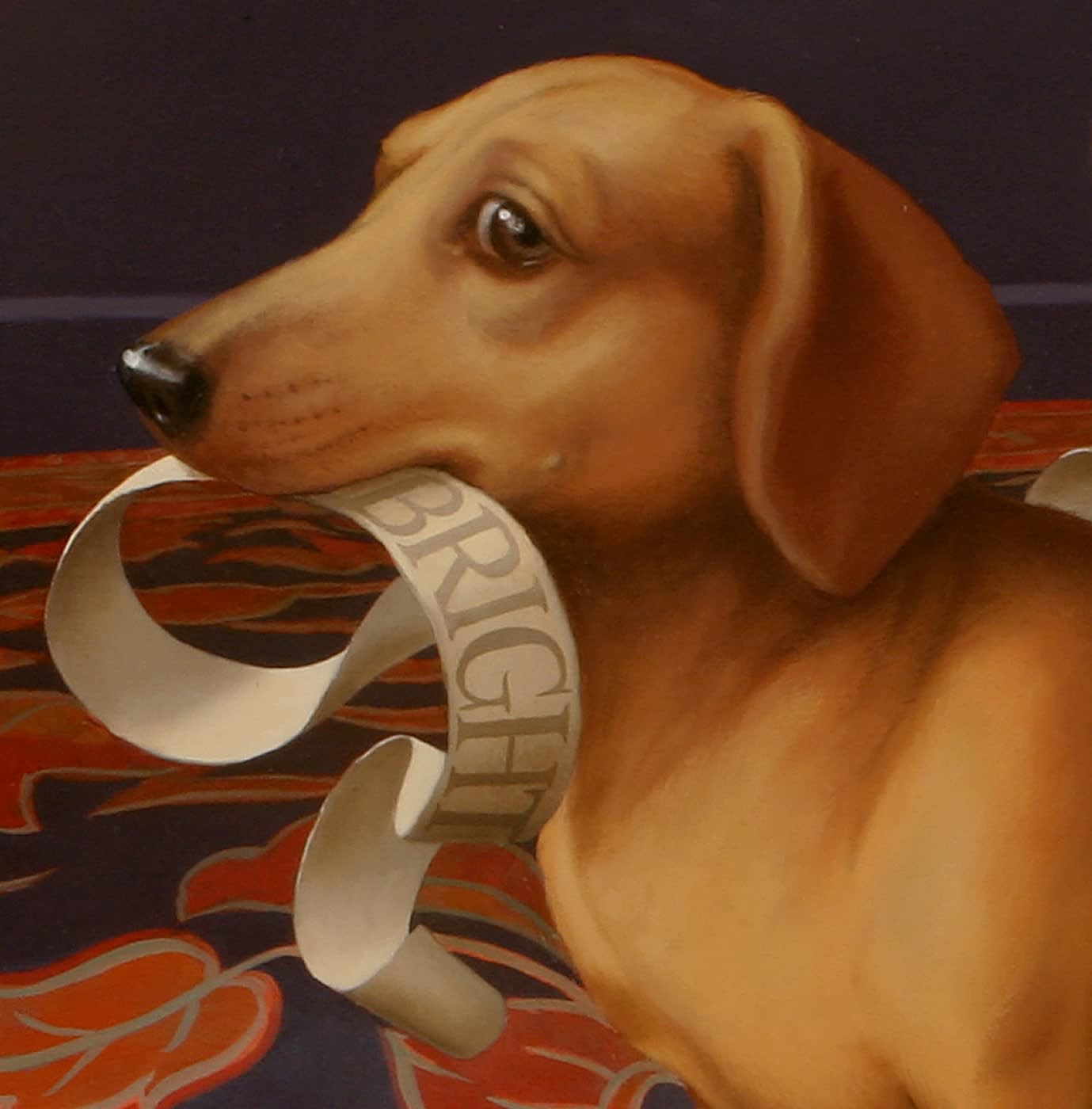 Cristina Vergano, "The Ring of Words" Painting, 2006