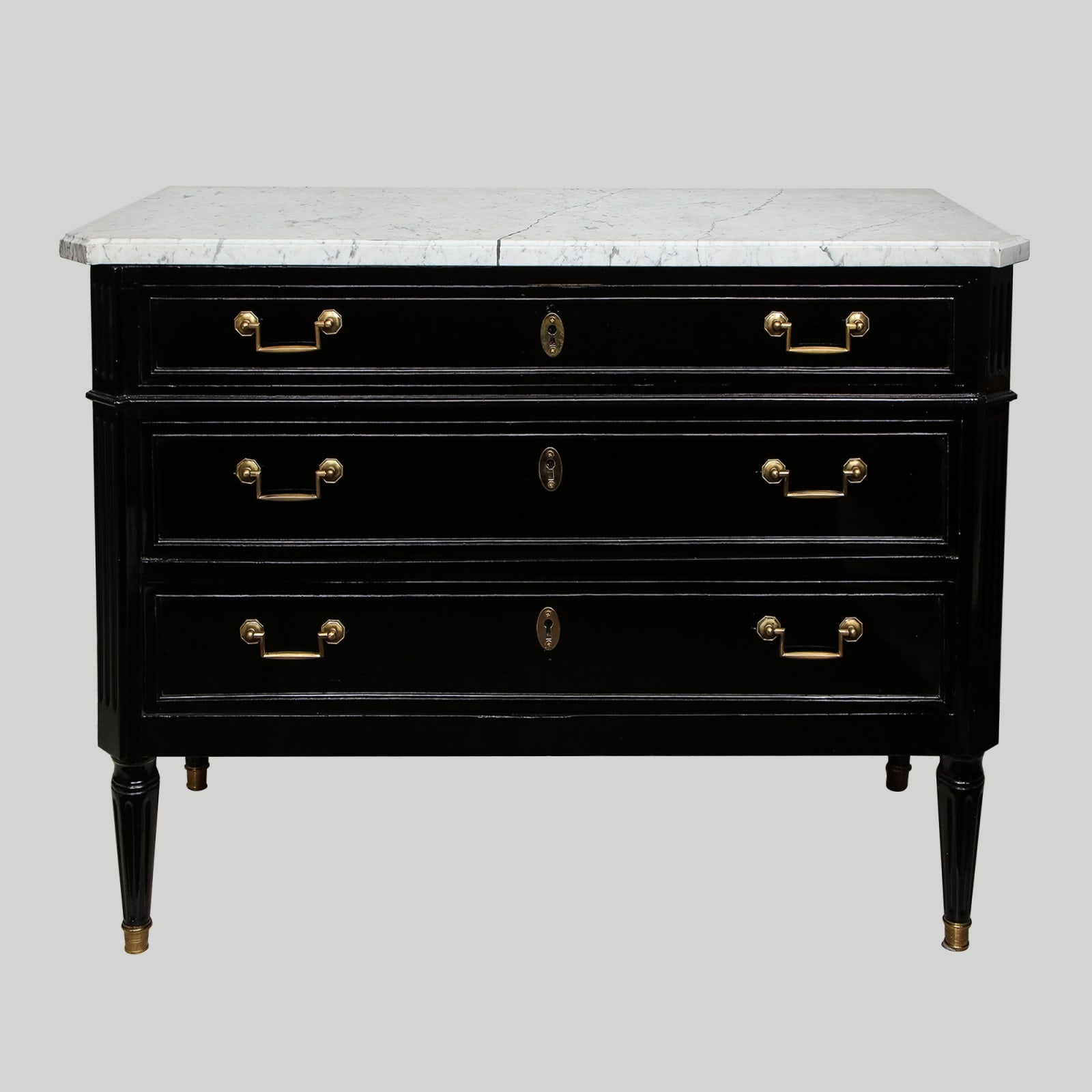 Directoire-tyle Commode with Marble Top, c 1950's