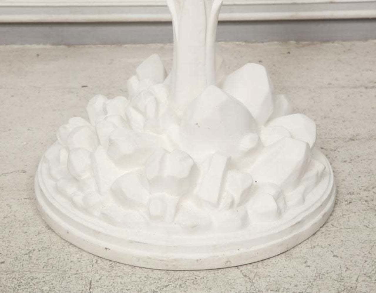 Custom Pair of Plaster Torchères in the Serge Roche Manner