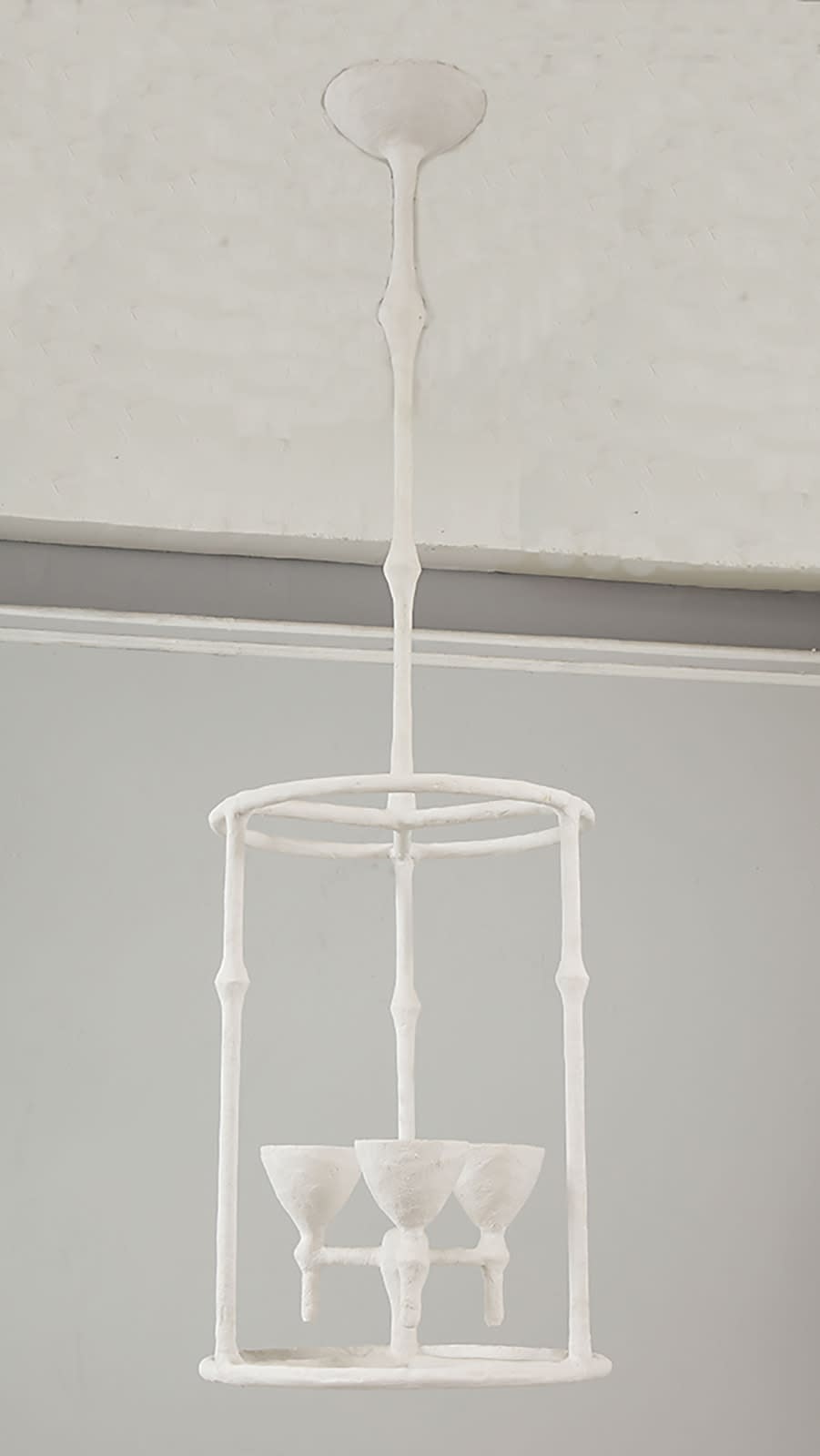 Custom Plaster Alard Three-Light Fixture