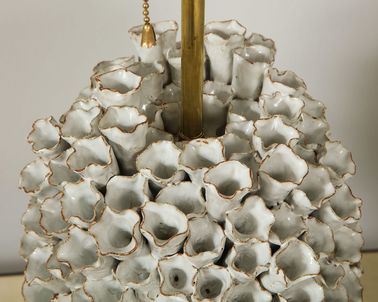 Custom Pair of Barnacle Ceramic Lamps