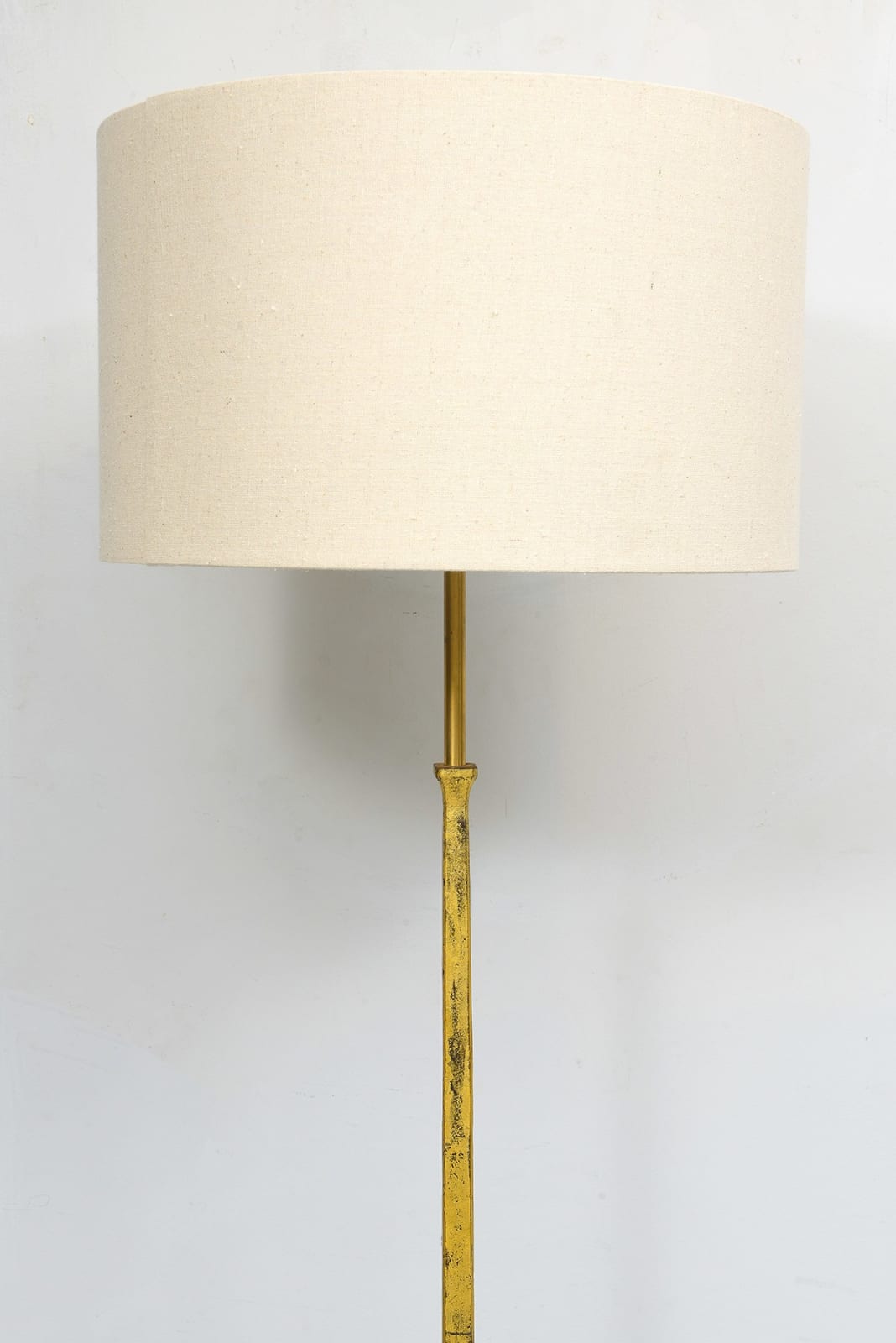 French Vintage Gilt-Iron Floor Lamp, c 1950’s