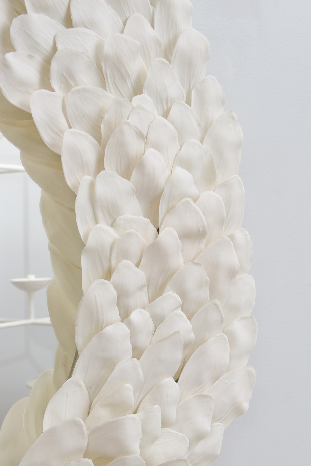 French Bespoke Handmade Ceramic Petal Mirror