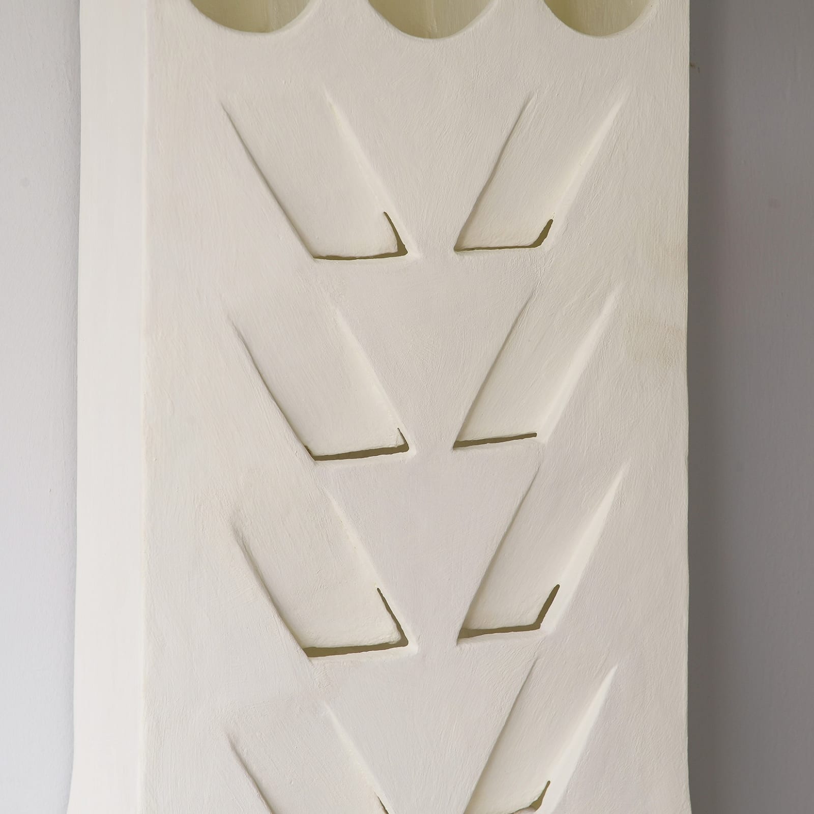 Jean-Francois Demarne., Pair of French Bespoke Plaster "Epi de Ble" Sconces, 21st century