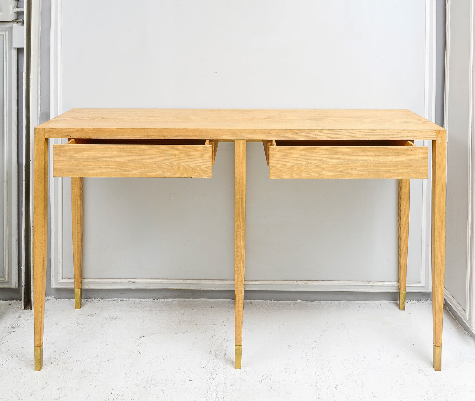 Italian Console on Tapered Legs attributed to Gio Ponti, c 1940s