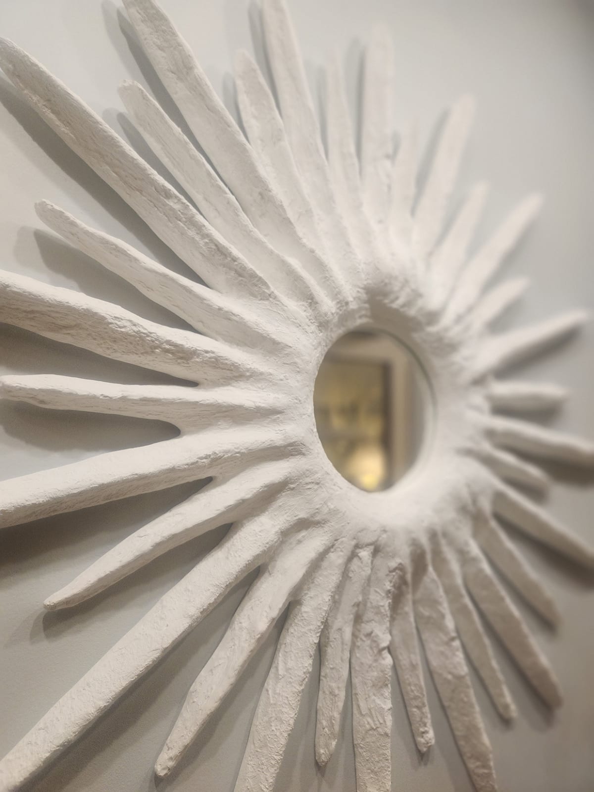 Bespoke Plaster Sunburst Mirror, 21st century