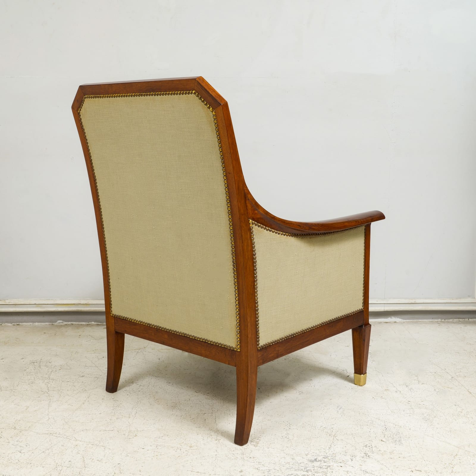 Vintage Pair of French Rosewood Lounge Chairs, c 1930s-1940s