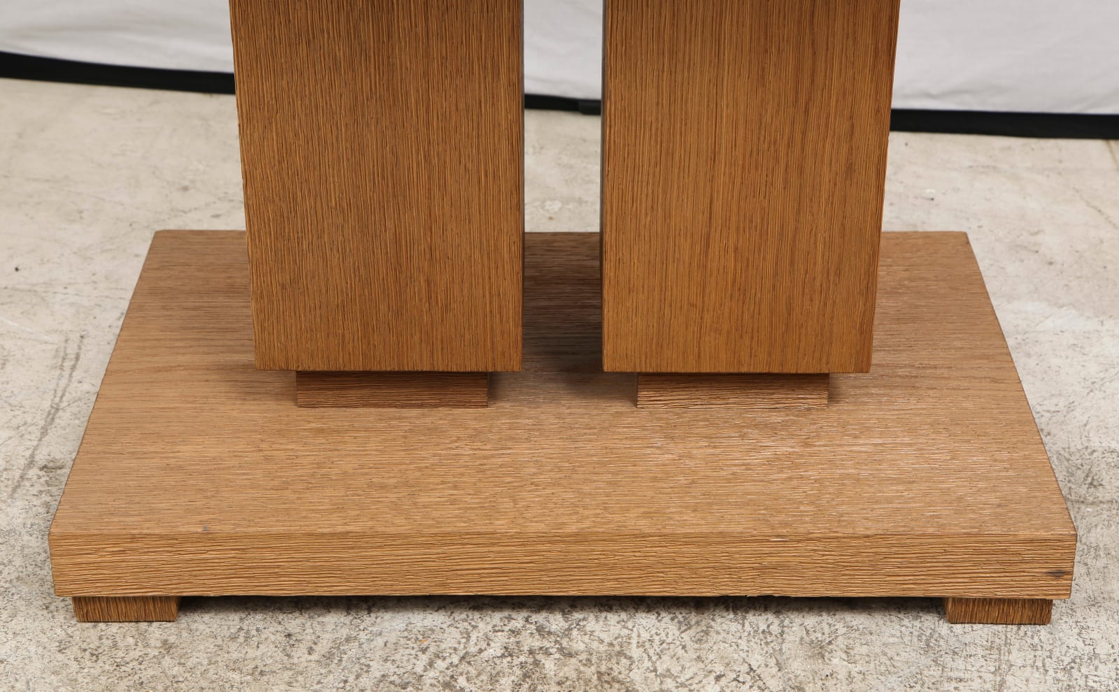 Custom Cerused Oak and Parchment Table in the Dupre Lafon Manner, 21st century