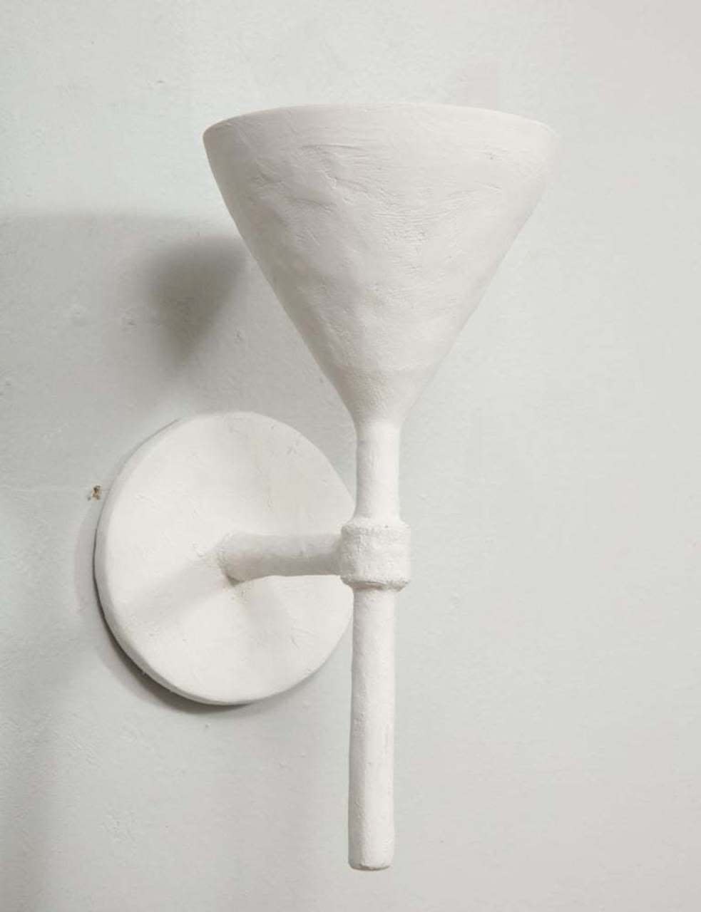 Custom Pair of Gaston Plaster Sconces